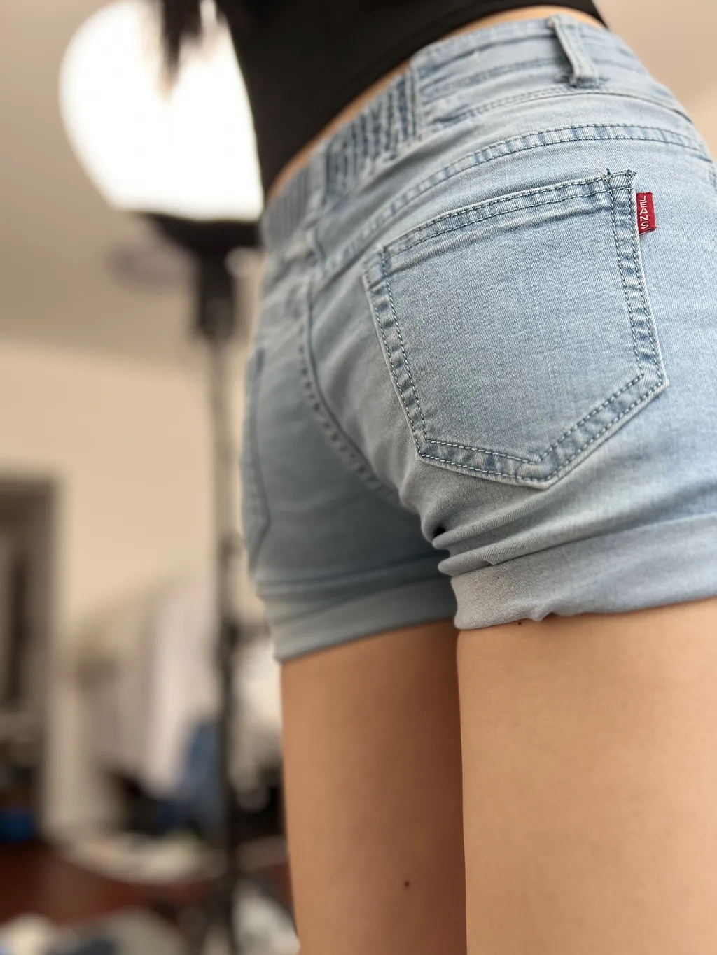 图片[8]-精选三禾摄影 NO.026 牛仔短裤 棉袜 帆布鞋[128P]-草丛看图