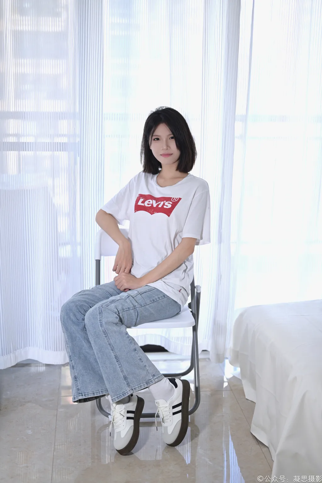 图片[6]-精选凝思摄影 NO.035 小睿-T恤、短白袜、平底鞋[145P]-草丛看图