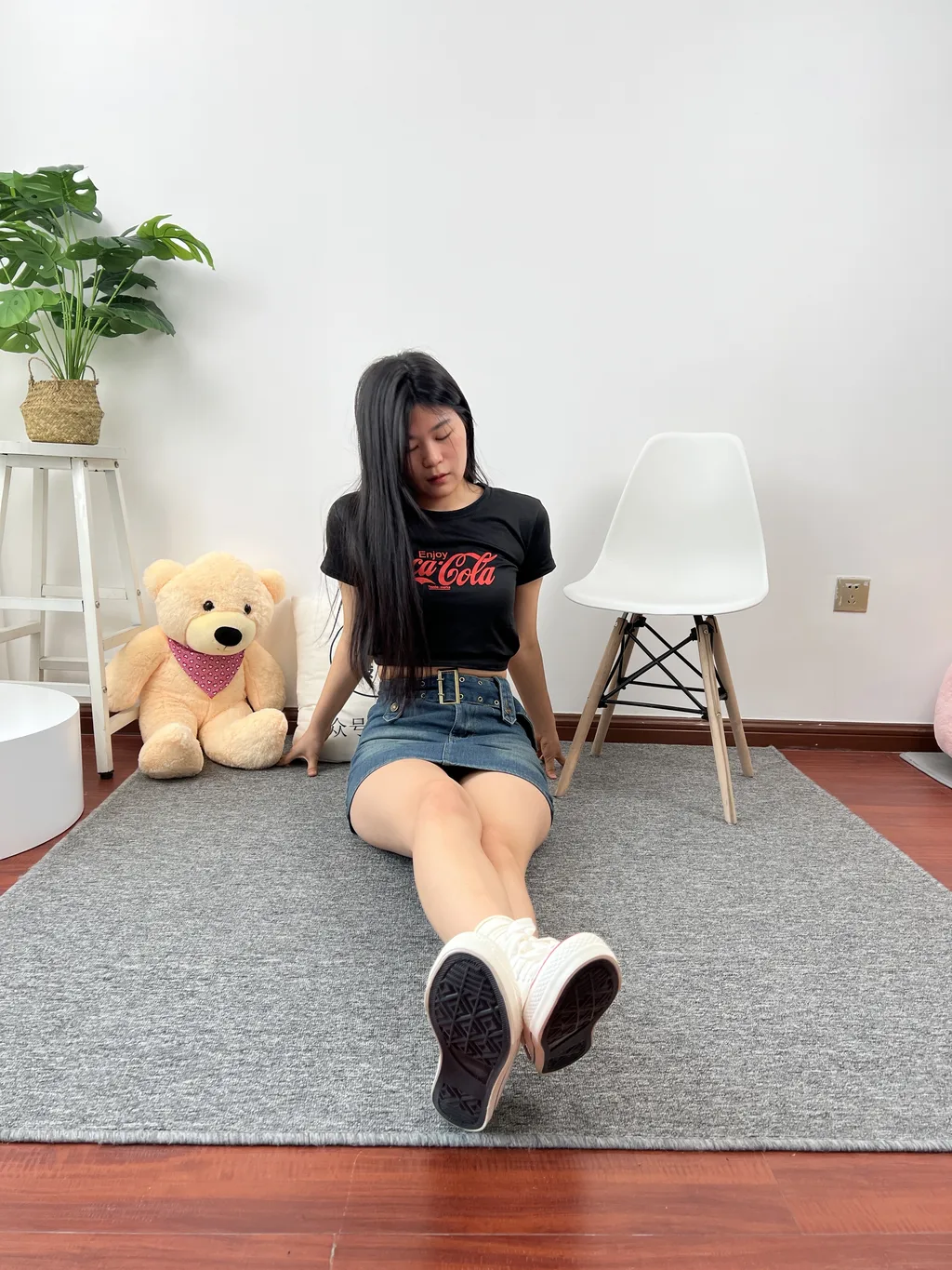 图片[8]-精选三禾摄影 NO.028 牛仔裙 棉袜 帆布鞋[149P]-草丛看图