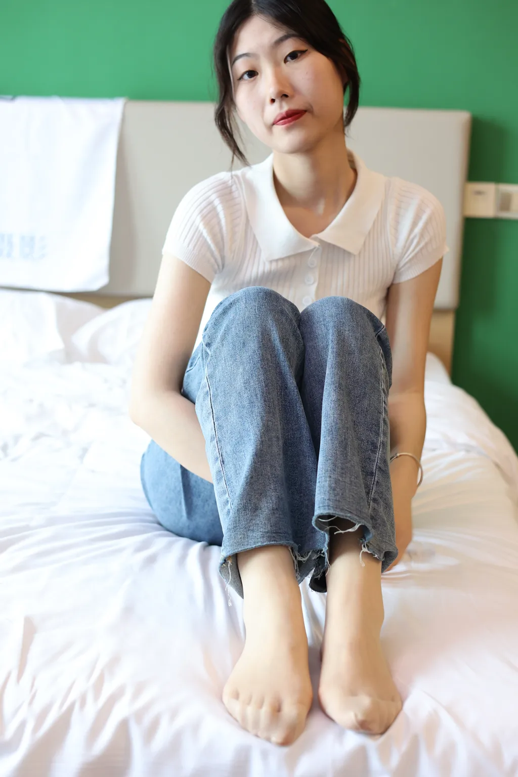 图片[1]-精选三禾摄影 NO.018 牛仔裤 百褶裙 肉丝[207P]-草丛看图