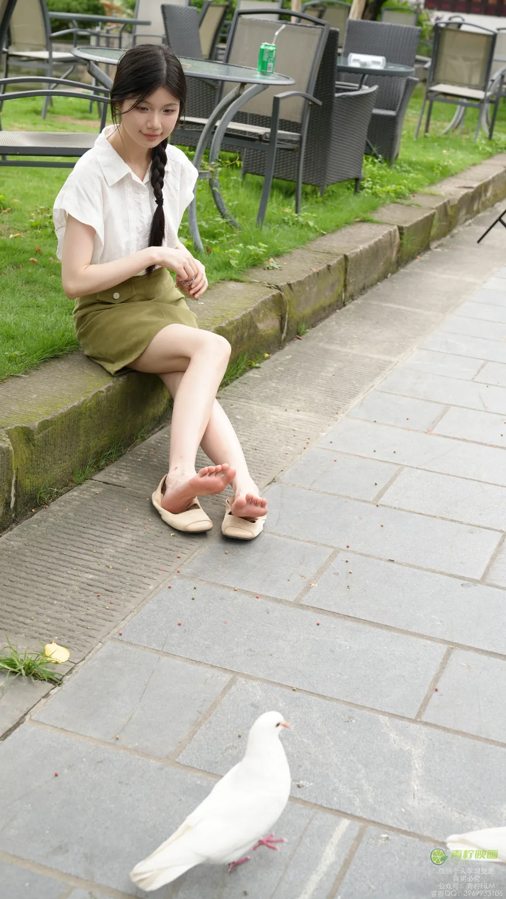 图片[8]-精选青柠映画 NO.076 – 小小 喂鸽子[92P]-草丛看图