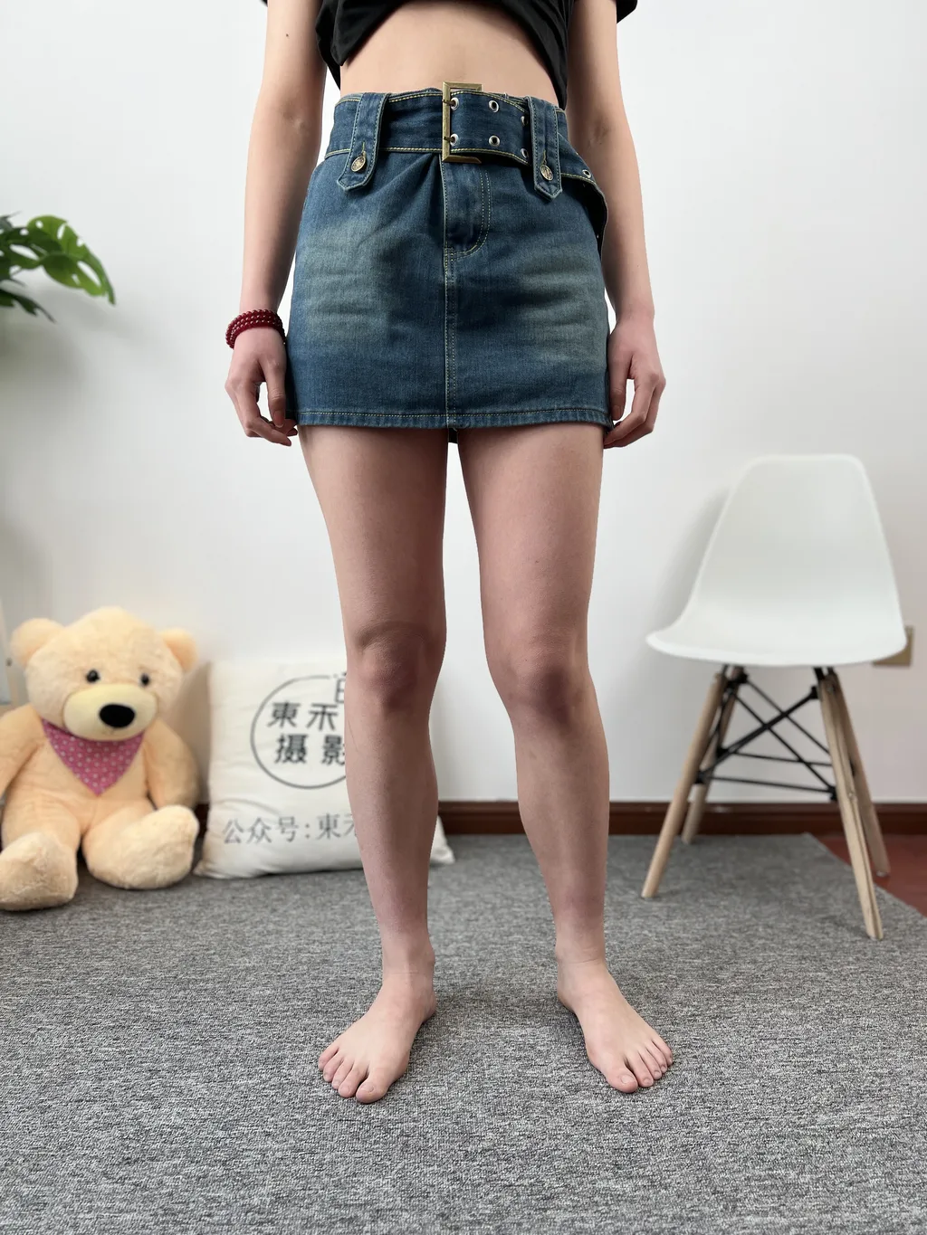 图片[7]-精选三禾摄影 NO.029 牛仔裙 高跟鞋[175P]-草丛看图