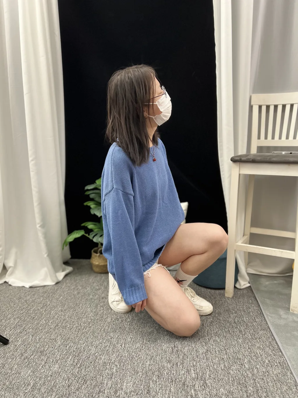 图片[3]-精选三禾摄影 NO.033 休闲短裤 棉袜 小白鞋[153P]-草丛看图