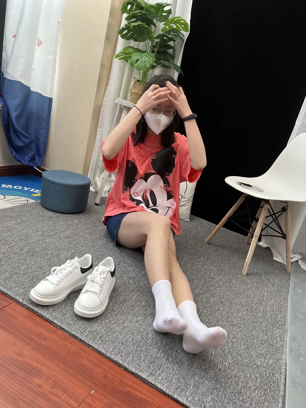 图片[2]-精选三禾摄影 NO.035 牛仔裙 棉袜 小白鞋[145P]-草丛看图