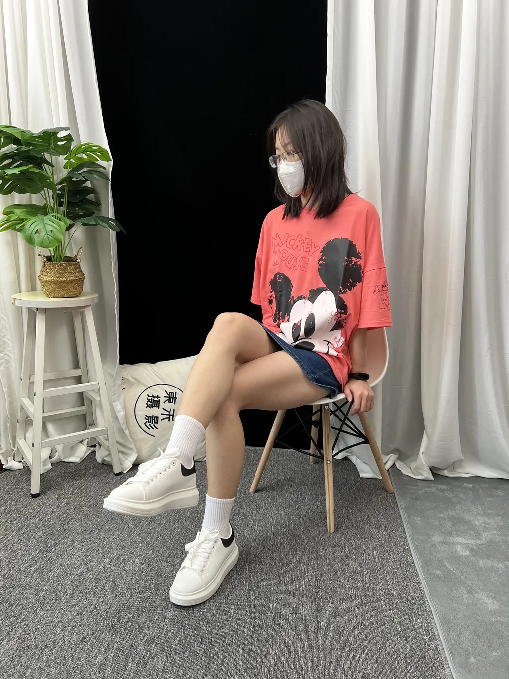 图片[7]-精选三禾摄影 NO.035 牛仔裙 棉袜 小白鞋[145P]-草丛看图