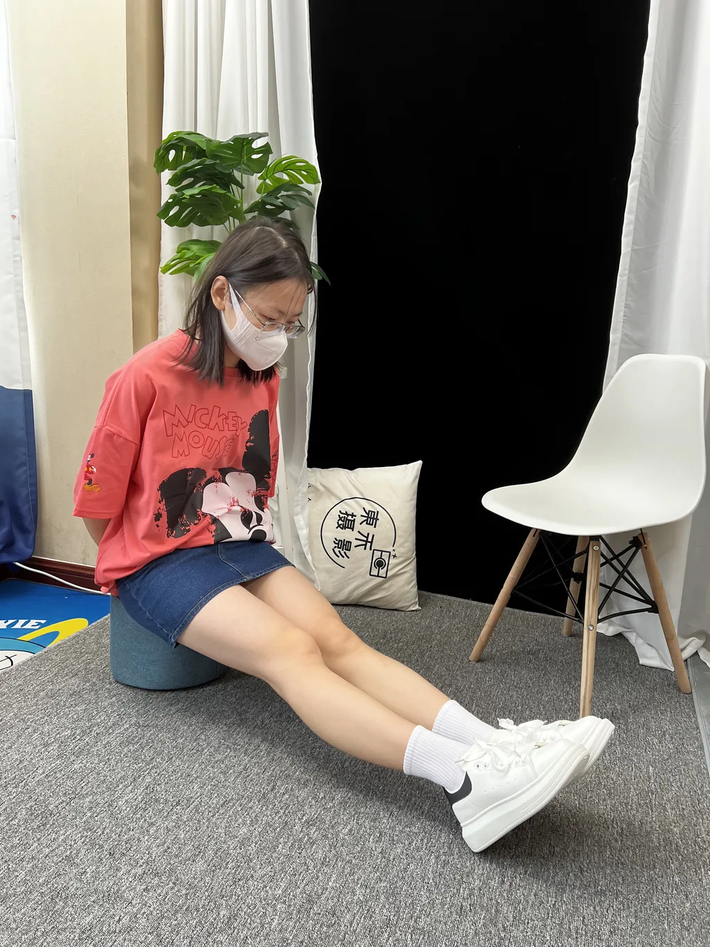 图片[8]-精选三禾摄影 NO.035 牛仔裙 棉袜 小白鞋[145P]-草丛看图