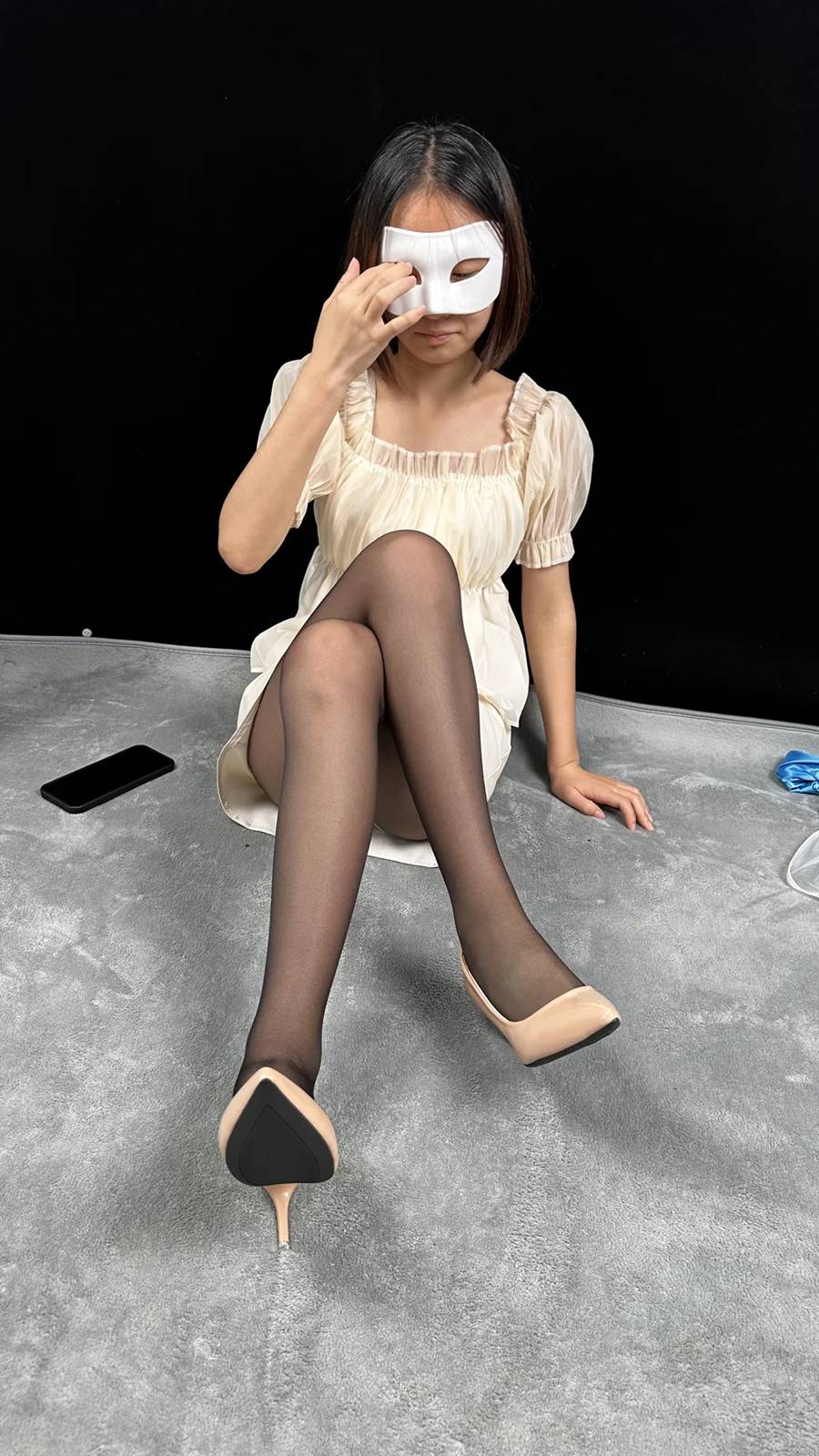 图片[1]-精选三禾摄影 NO.031 皮裙 黑丝 高跟[159P]-草丛看图