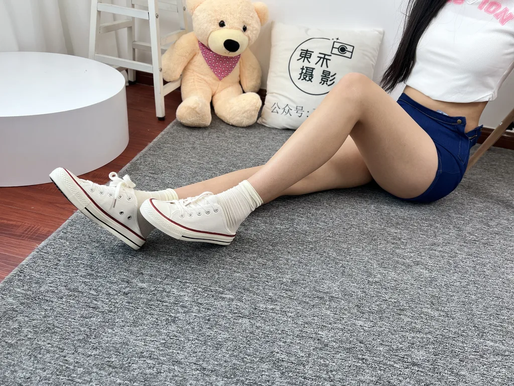 图片[3]-精选三禾摄影 NO.027 牛仔短裤 棉袜 帆布鞋[173P]-草丛看图