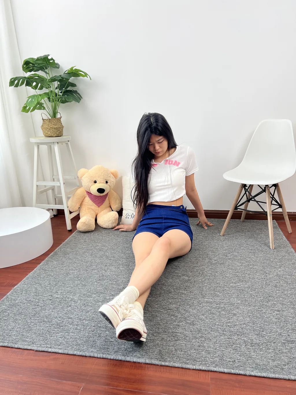 图片[4]-精选三禾摄影 NO.027 牛仔短裤 棉袜 帆布鞋[173P]-草丛看图