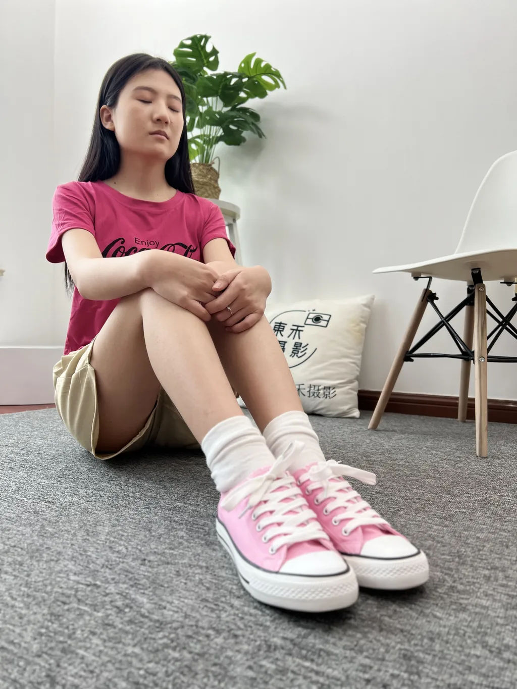 图片[1]-精选三禾摄影 NO.025 休闲短裤 棉袜 帆布鞋[134P]-草丛看图