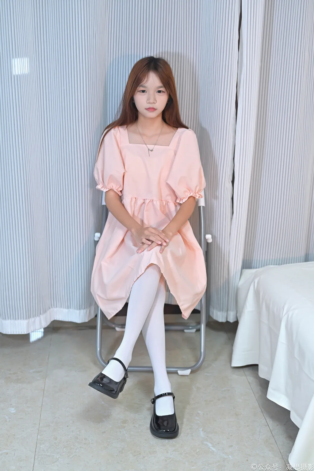 图片[4]-精选凝思摄影 NO.032 小青-连衣裙、连裤白丝、高跟鞋[134P]-草丛看图