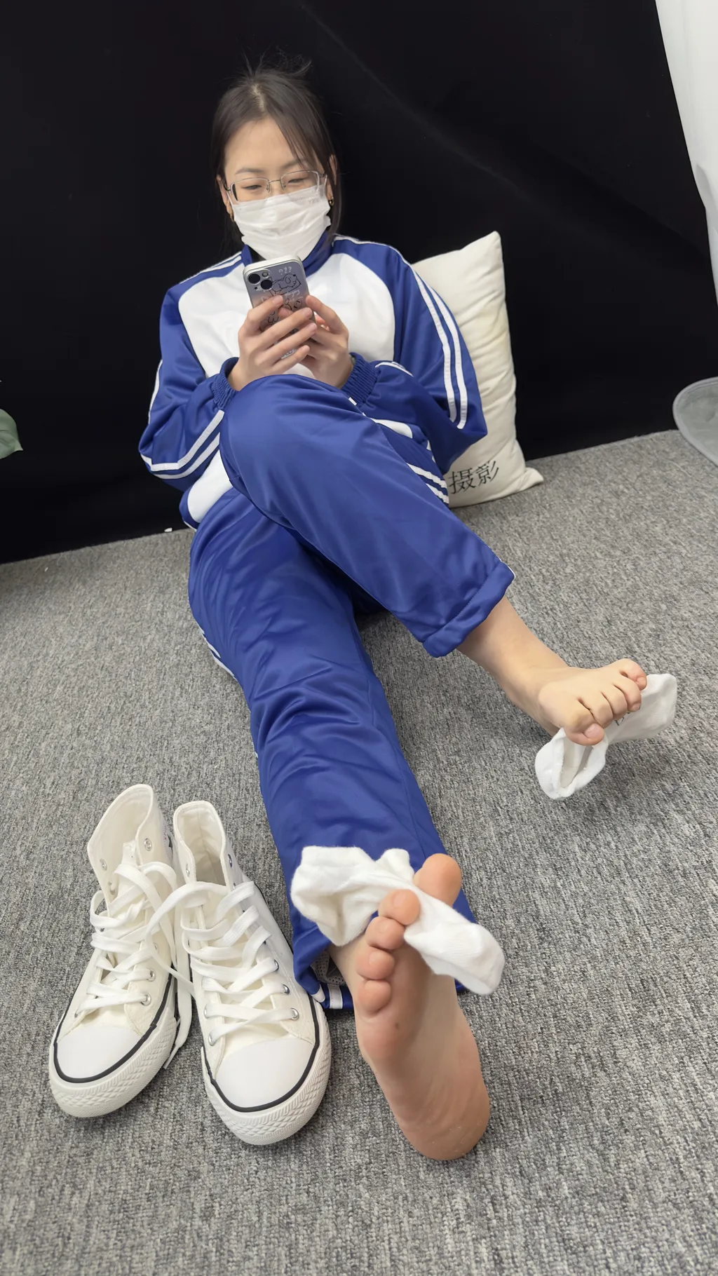 图片[2]-精选三禾摄影 NO.008 校服 帆布鞋 船袜 短丝[113P]-草丛看图