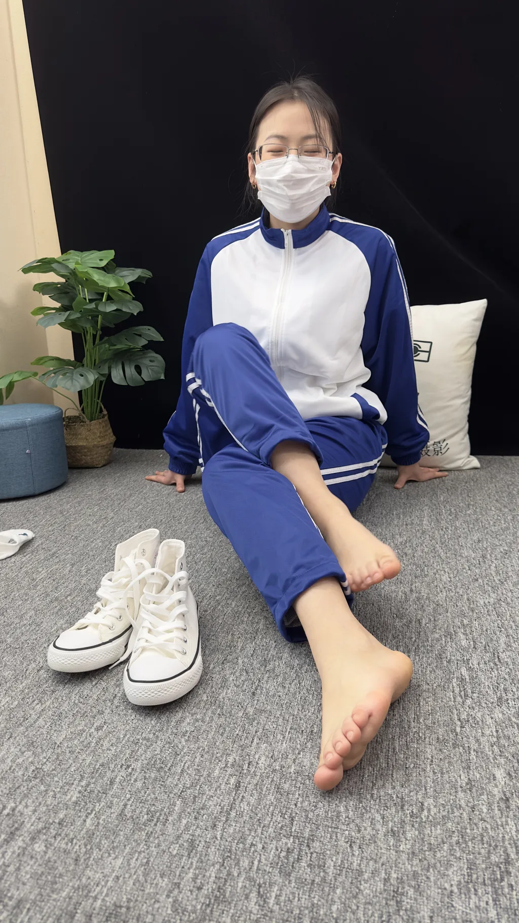 图片[3]-精选三禾摄影 NO.008 校服 帆布鞋 船袜 短丝[113P]-草丛看图