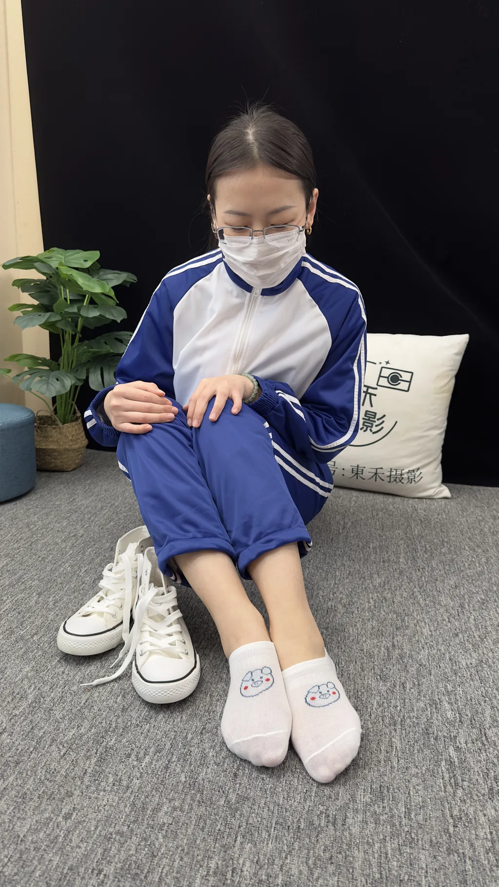 图片[6]-精选三禾摄影 NO.008 校服 帆布鞋 船袜 短丝[113P]-草丛看图