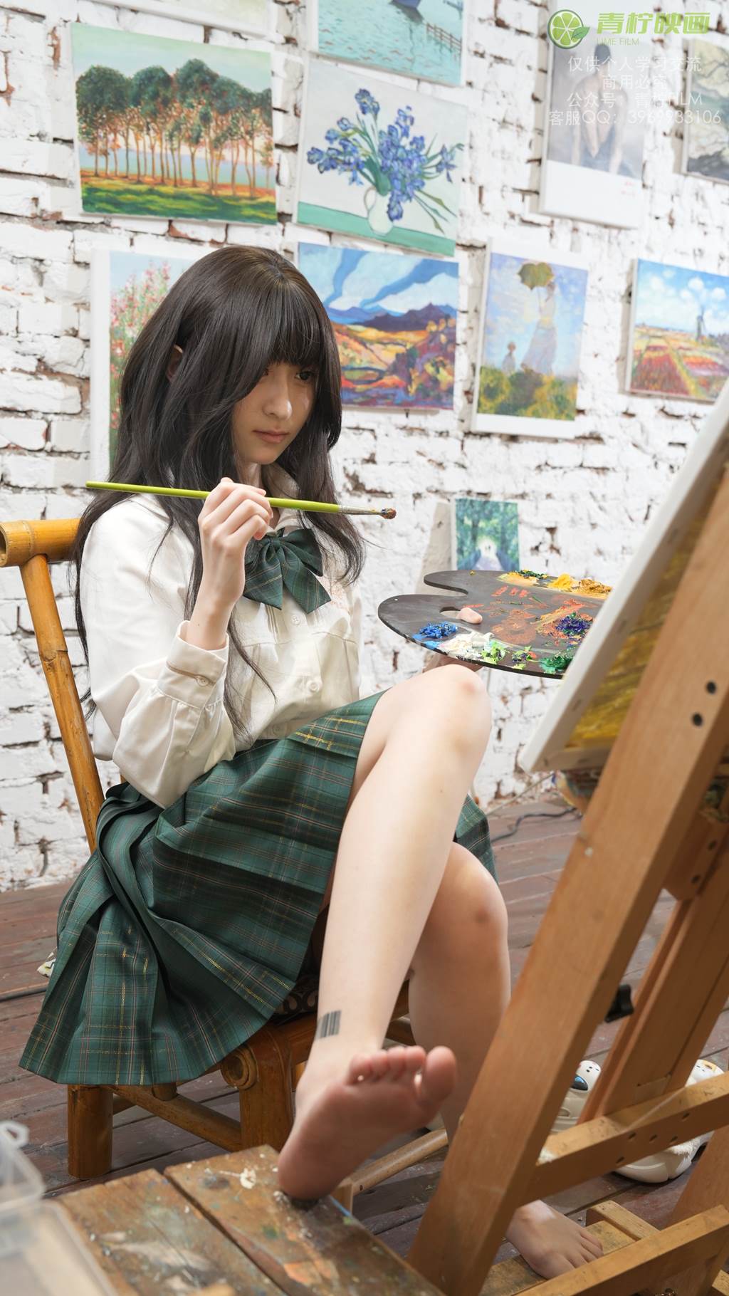 图片[2]-精选青柠映画 NO.029 – AN 画室JK[129P]-草丛看图