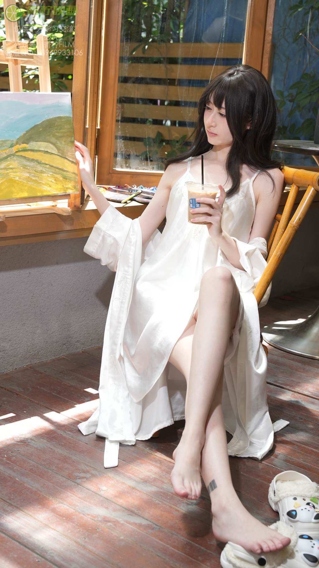 图片[2]-精选青柠映画 NO.030 – AN 画室睡衣[136P]-草丛看图