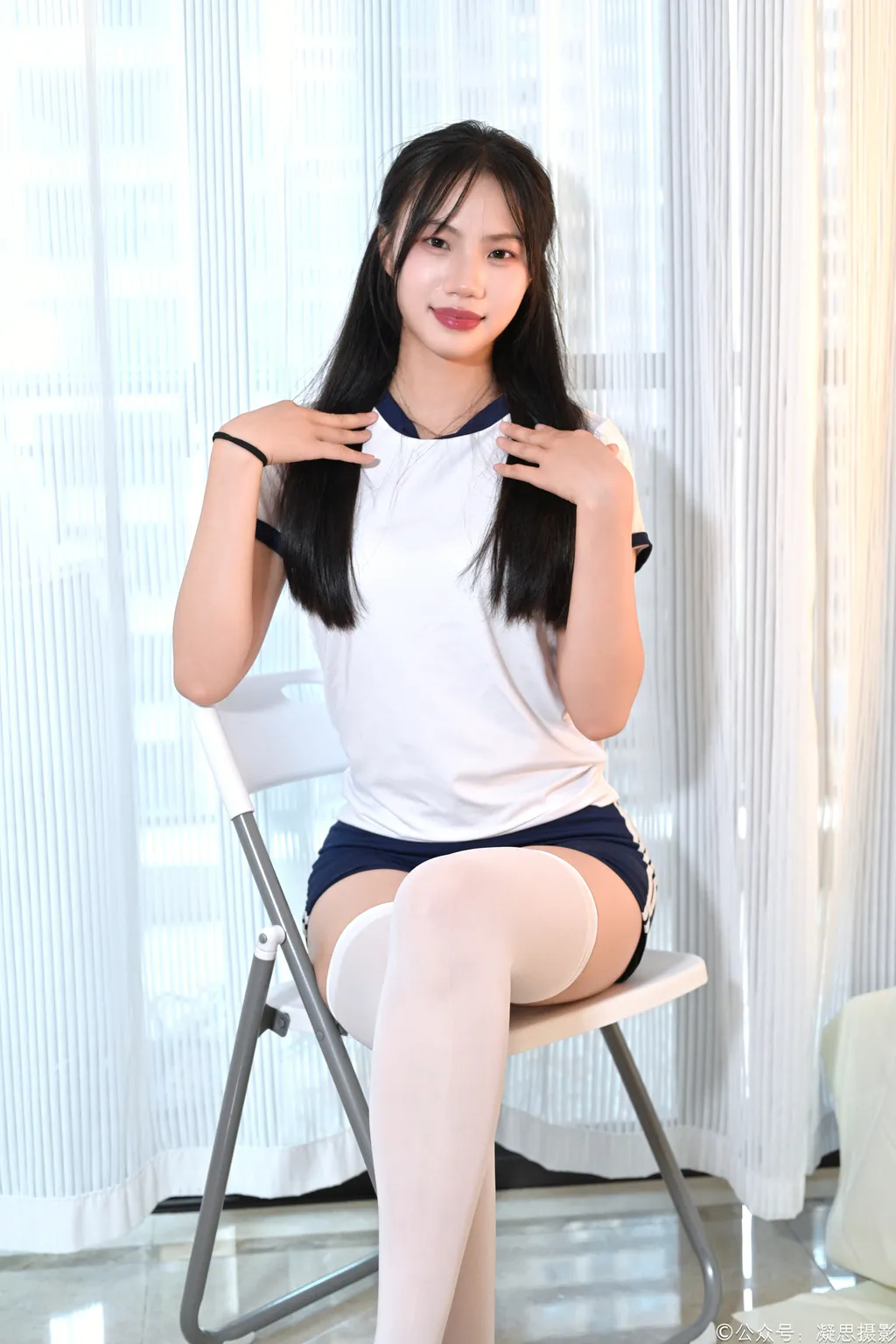 图片[4]-精选凝思摄影 NO.016 德美-体操服、过膝袜、室内鞋[142P]-草丛看图