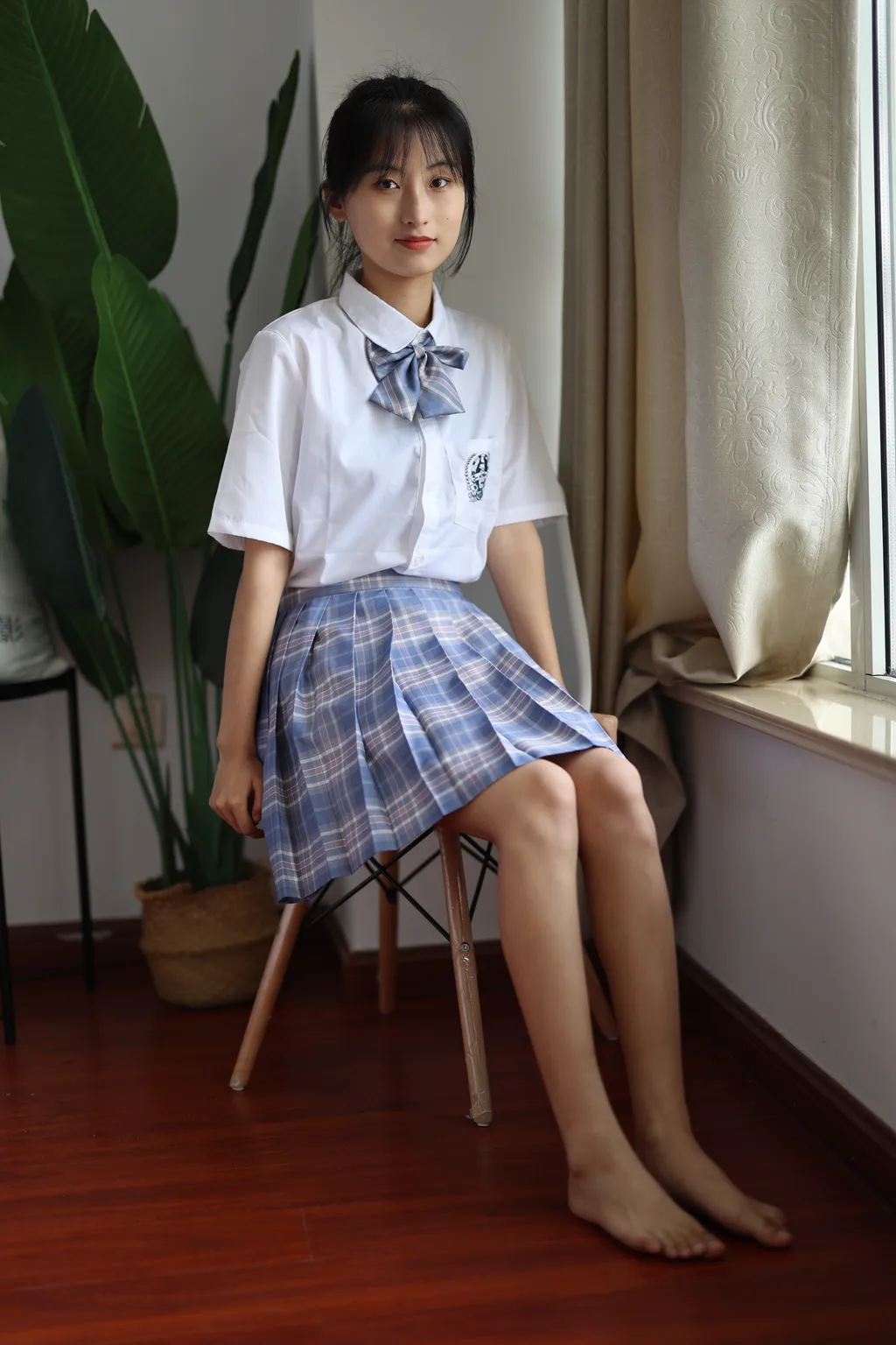 图片[3]-精选三禾摄影 NO.001 雪雪 室内JK[262P]-草丛看图