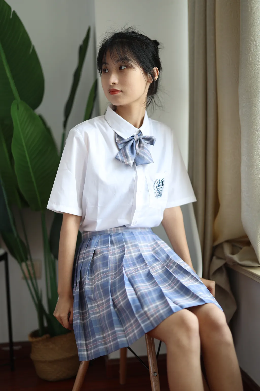 图片[8]-精选三禾摄影 NO.001 雪雪 室内JK[262P]-草丛看图