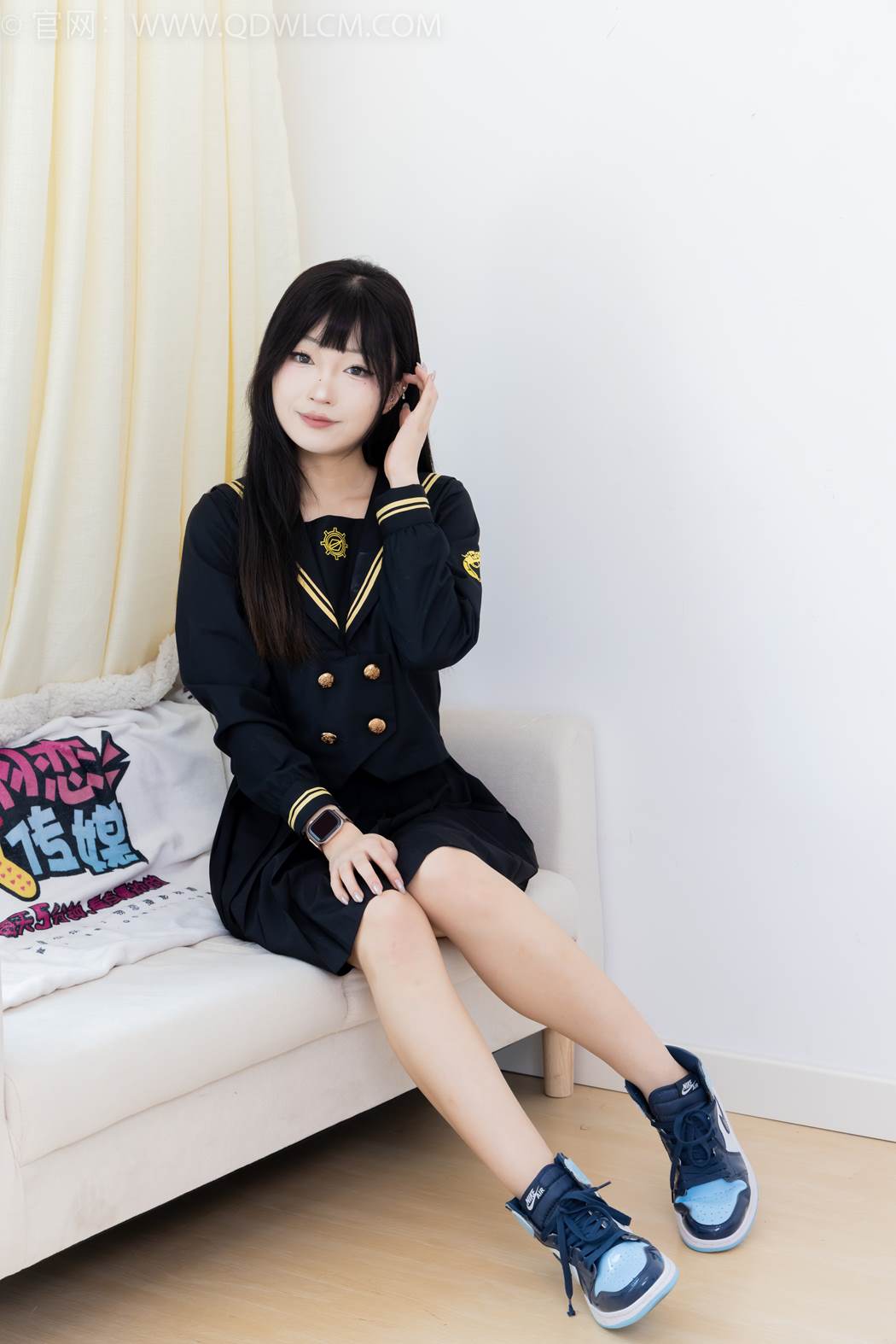 图片[4]-精选勿恋传媒 NO.2423 嘟嘟-JK至服、板鞋、白色蕾SI船袜、裸足[126P]-草丛看图