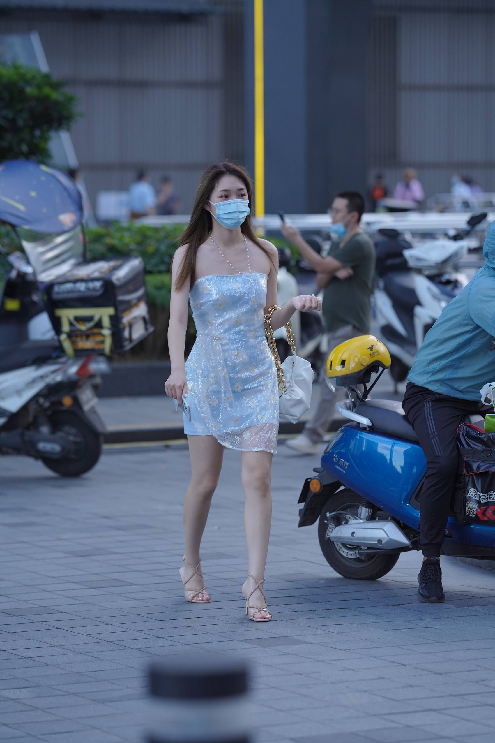 图片[8]-精选精选街拍作品 NO.1914 纯欲风网纱闪闪刺绣一字肩[88P]-草丛看图