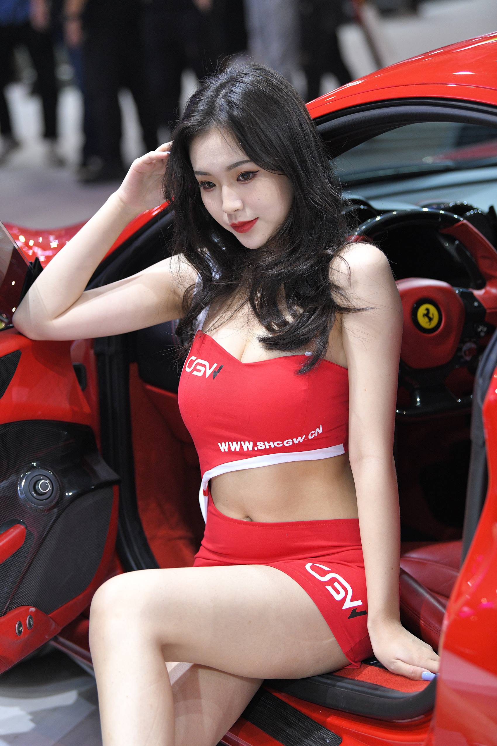 图片[4]-精选精选街拍作品 NO.1946 红裙车模美女[72P]-草丛看图