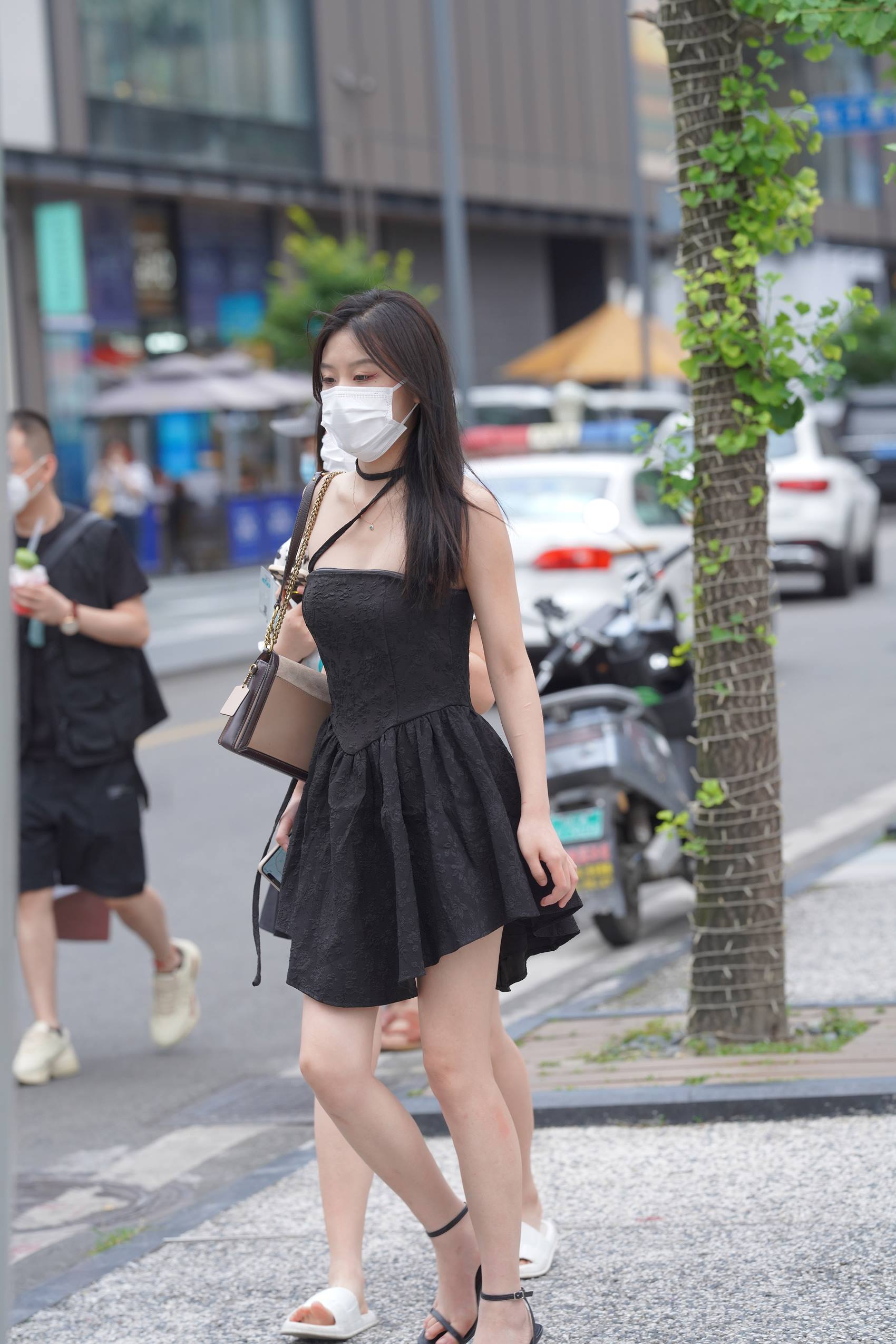 图片[1]-精选精选街拍作品 NO.1950 黑色提花美女[84P]-草丛看图