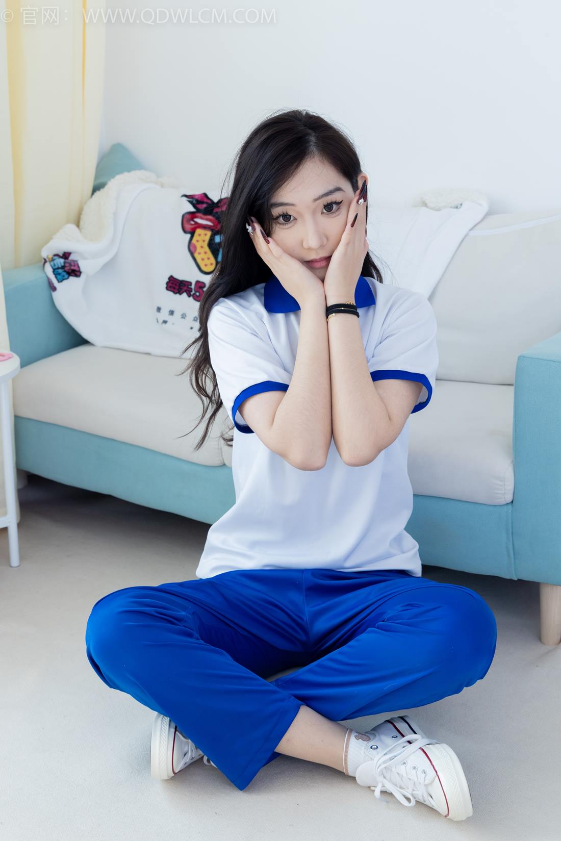 图片[5]-精选勿恋传媒 NO.2406 橙橙-帆布鞋、白棉袜、薄肉丝、校服裤里丝[138P]-草丛看图