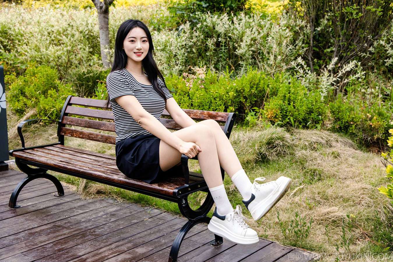 图片[2]-精选足愉心 NO.040 雅楠（搭配：体操服、白色短裙、白色棉袜、运动鞋）[80P]-草丛看图