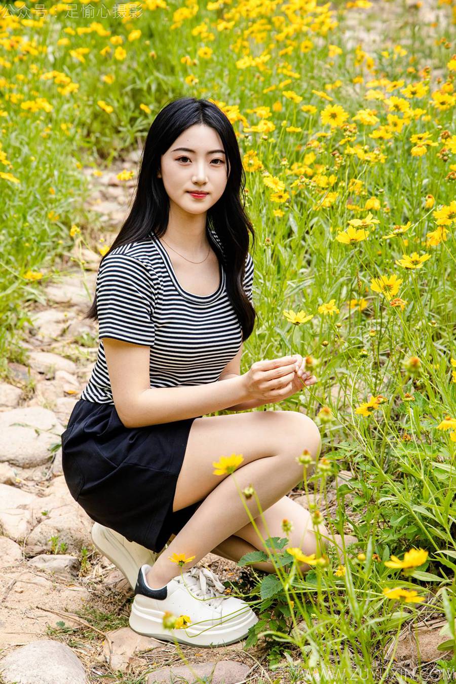 图片[3]-精选足愉心 NO.040 雅楠（搭配：体操服、白色短裙、白色棉袜、运动鞋）[80P]-草丛看图