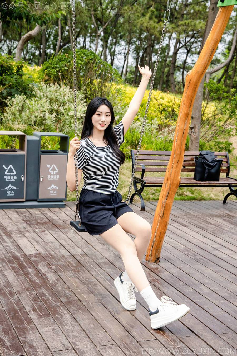 图片[4]-精选足愉心 NO.040 雅楠（搭配：体操服、白色短裙、白色棉袜、运动鞋）[80P]-草丛看图