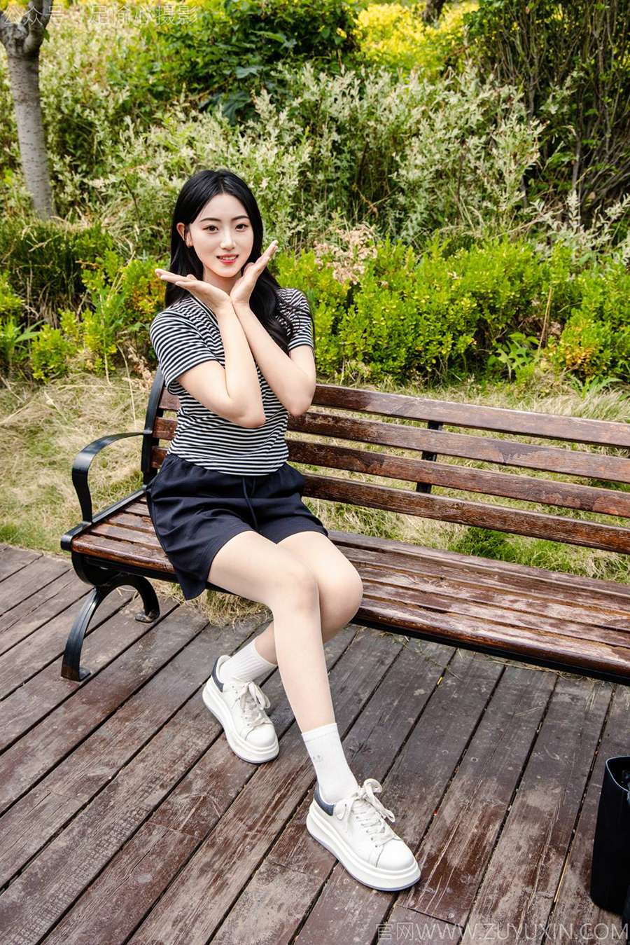 图片[7]-精选足愉心 NO.040 雅楠（搭配：体操服、白色短裙、白色棉袜、运动鞋）[80P]-草丛看图