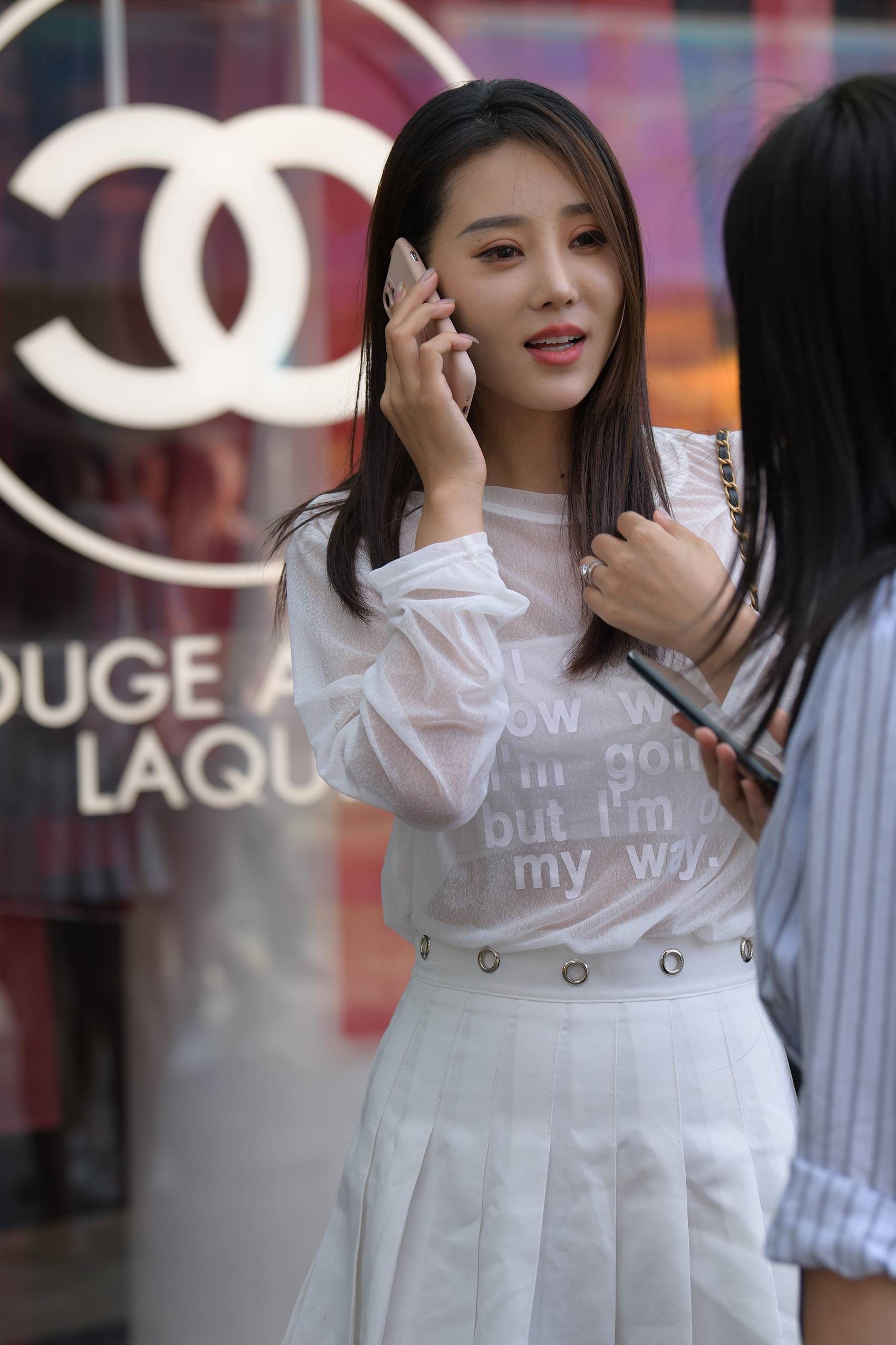 图片[8]-精选精选街拍作品 NO.1920 白色百褶裙[84P]-草丛看图