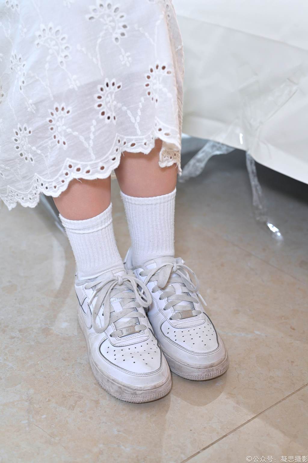 图片[5]-精选凝思摄影 NO.005 琦琦-连衣裙、短白袜、平底鞋[134P]-草丛看图
