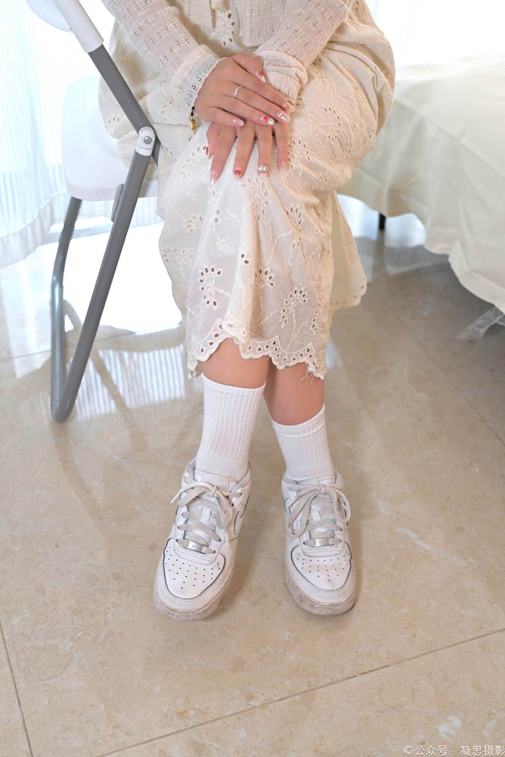 图片[7]-精选凝思摄影 NO.005 琦琦-连衣裙、短白袜、平底鞋[134P]-草丛看图