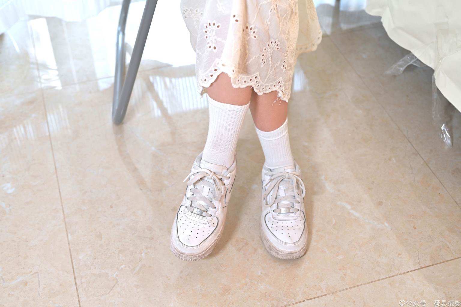 图片[8]-精选凝思摄影 NO.005 琦琦-连衣裙、短白袜、平底鞋[134P]-草丛看图