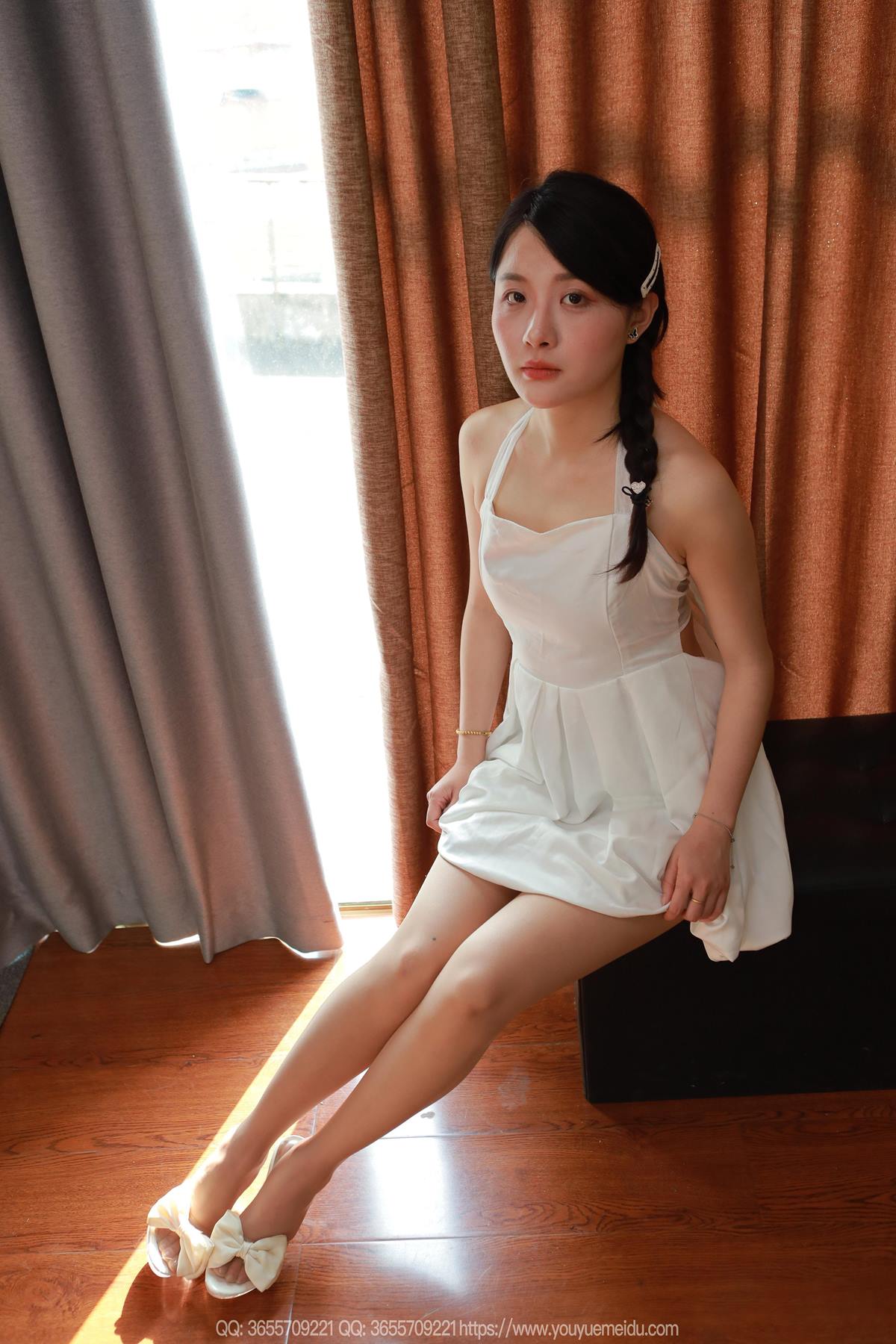 图片[1]-精选[IESS异思趣向] 2025.05.28 丝享家2065：婉萍《白色梦露》[90P]-草丛看图