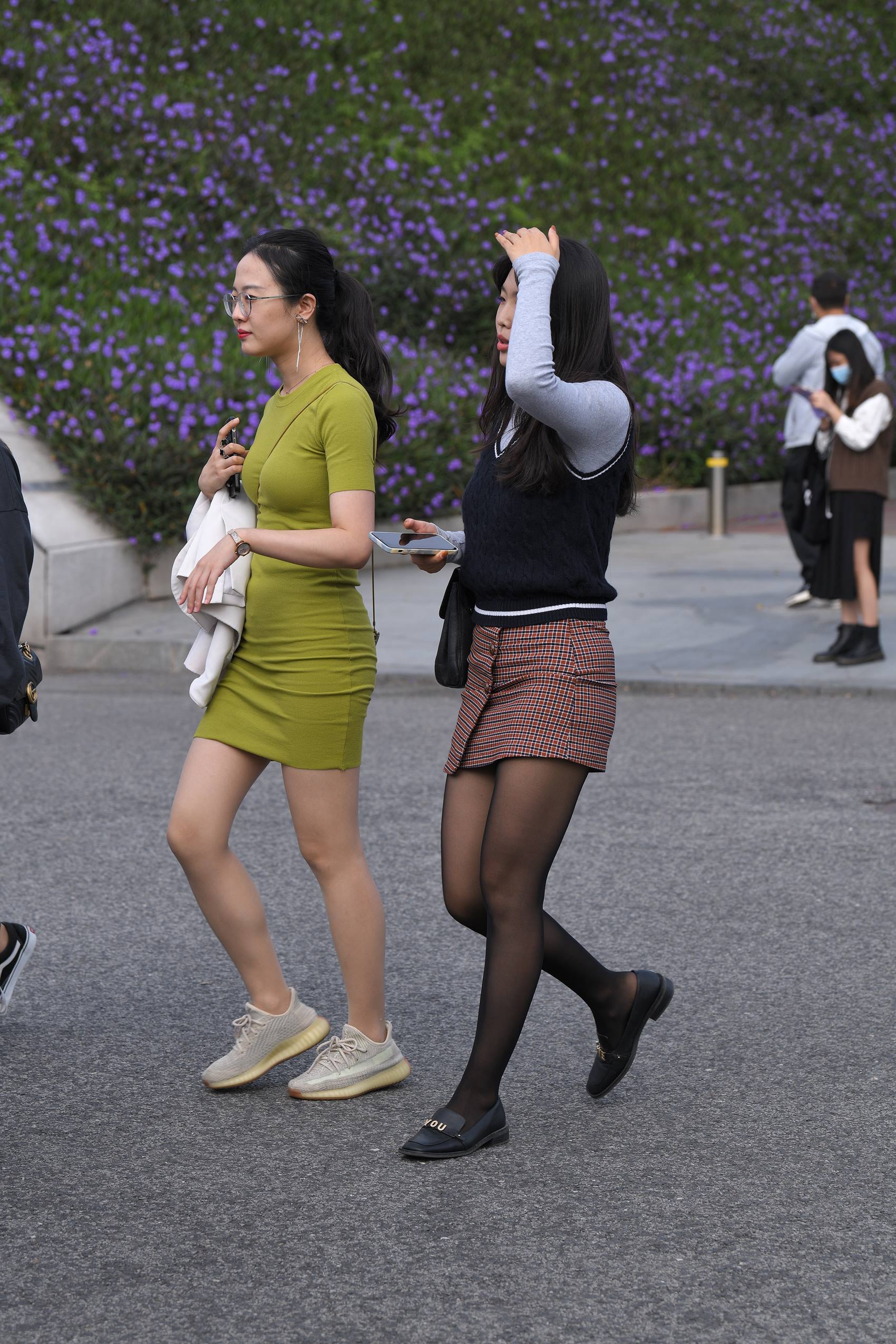 图片[3]-精选精选街拍作品 NO.1858 绿裙肉丝黑丝[96P]-草丛看图