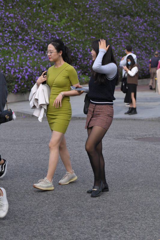 精选精选街拍作品 NO.1858 绿裙肉丝黑丝[96P]-草丛看图