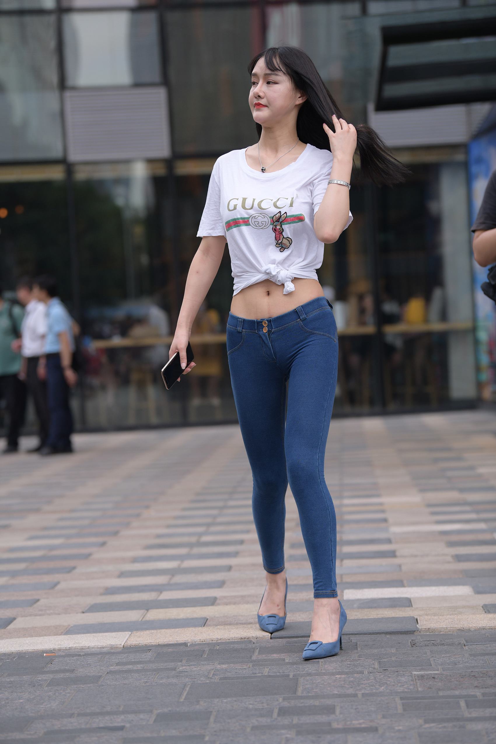 图片[5]-精选精选街拍作品 NO.1756 魂魂街拍作品 – 长发密桃紧牛[84P]-草丛看图