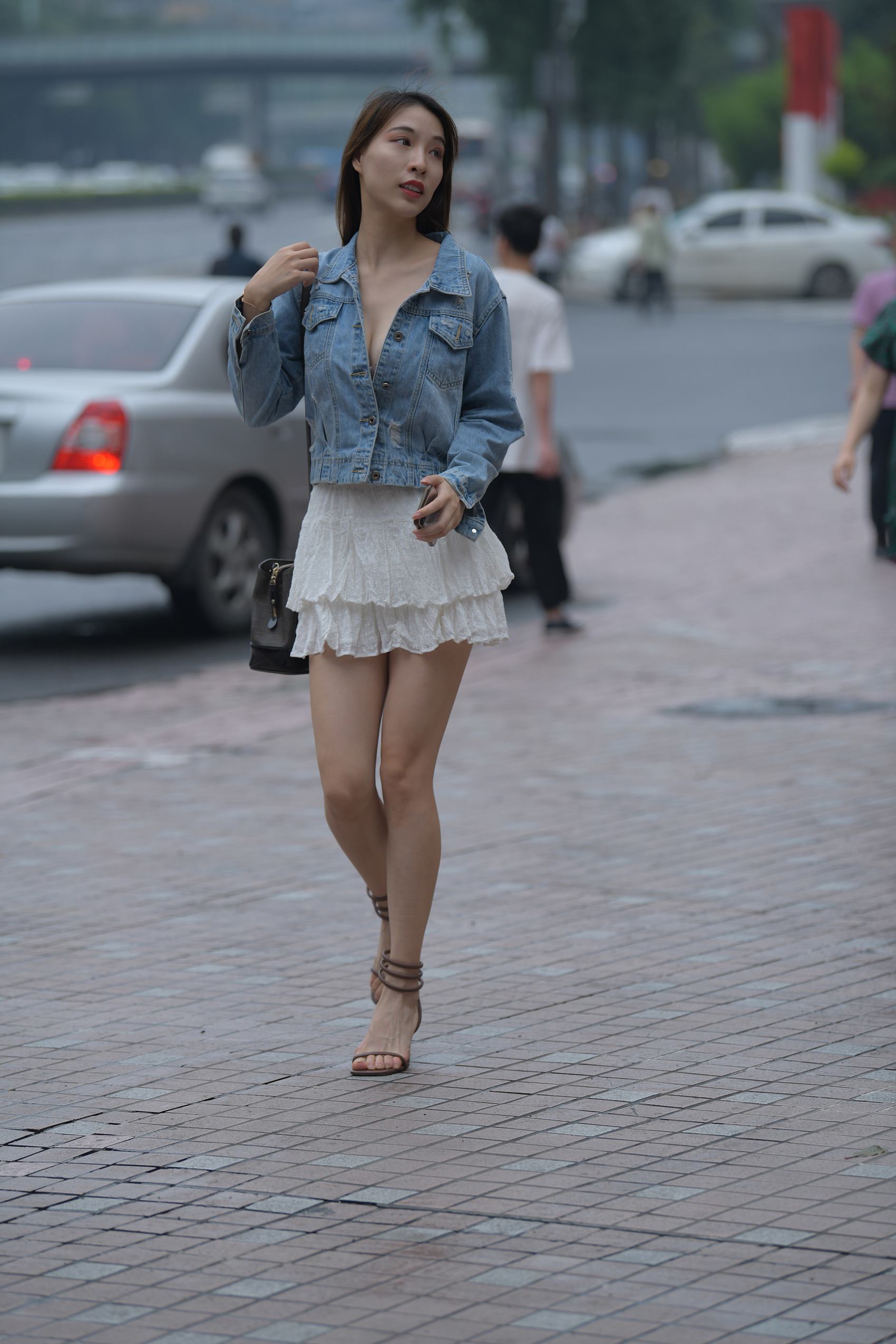 图片[4]-精选精选街拍作品 NO.1797 一始街拍作品 – 白色短裙美女[92P]-草丛看图