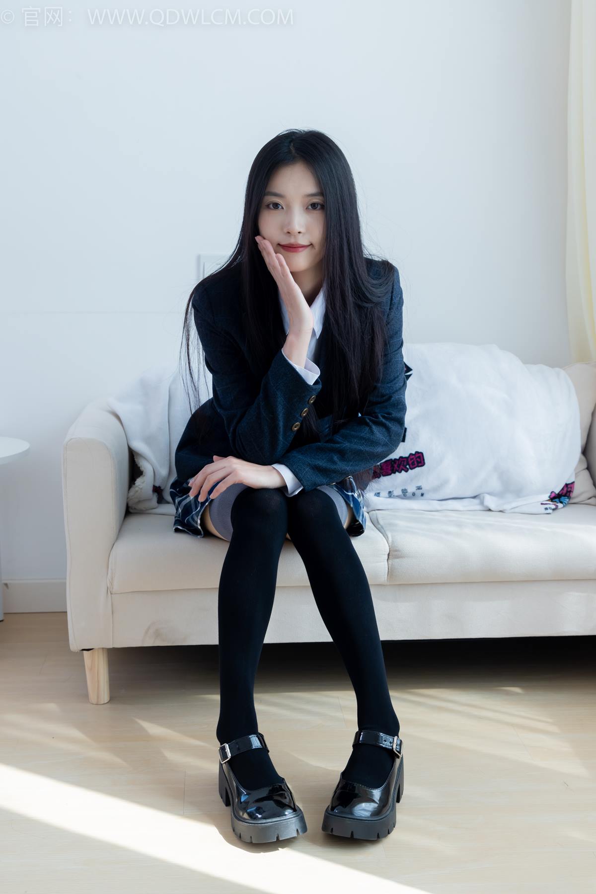 图片[8]-精选勿恋传媒 NO.2371 茯苓-JK至服、皮鞋、拼接过膝袜[96P]-草丛看图