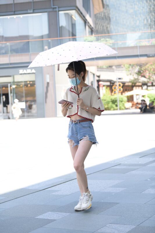 精选精选街拍作品 1641 摄神街拍作品 – 夏日热裤美眉[76P]-草丛看图