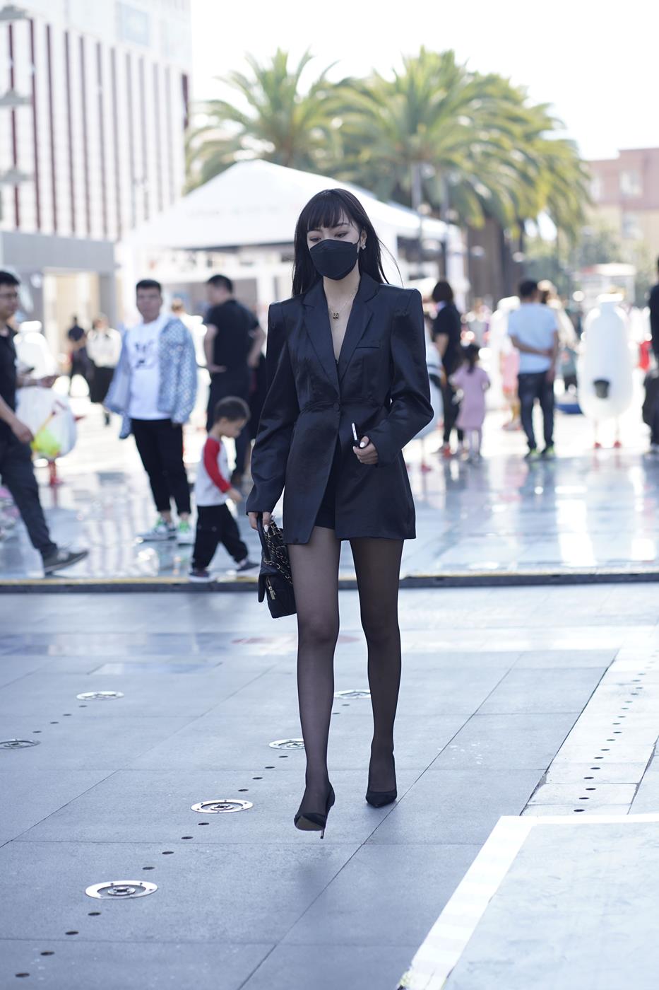 图片[8]-精选魔镜街拍 NO.155 黑丝苗条 [52P]-草丛看图