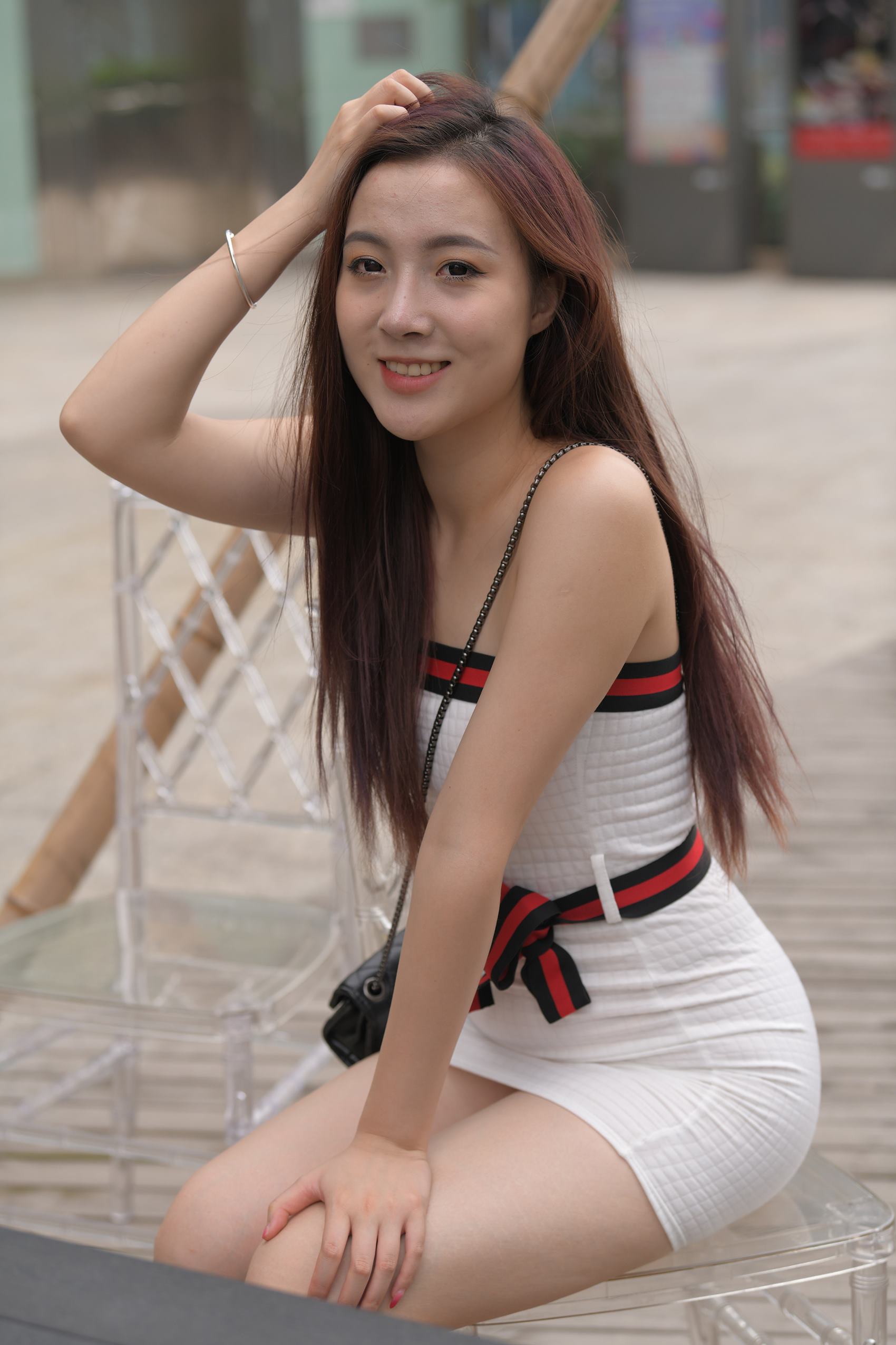 图片[2]-精选精选街拍作品 NO.1753 一始街拍作品 – 抹胸白裙[108P]-草丛看图