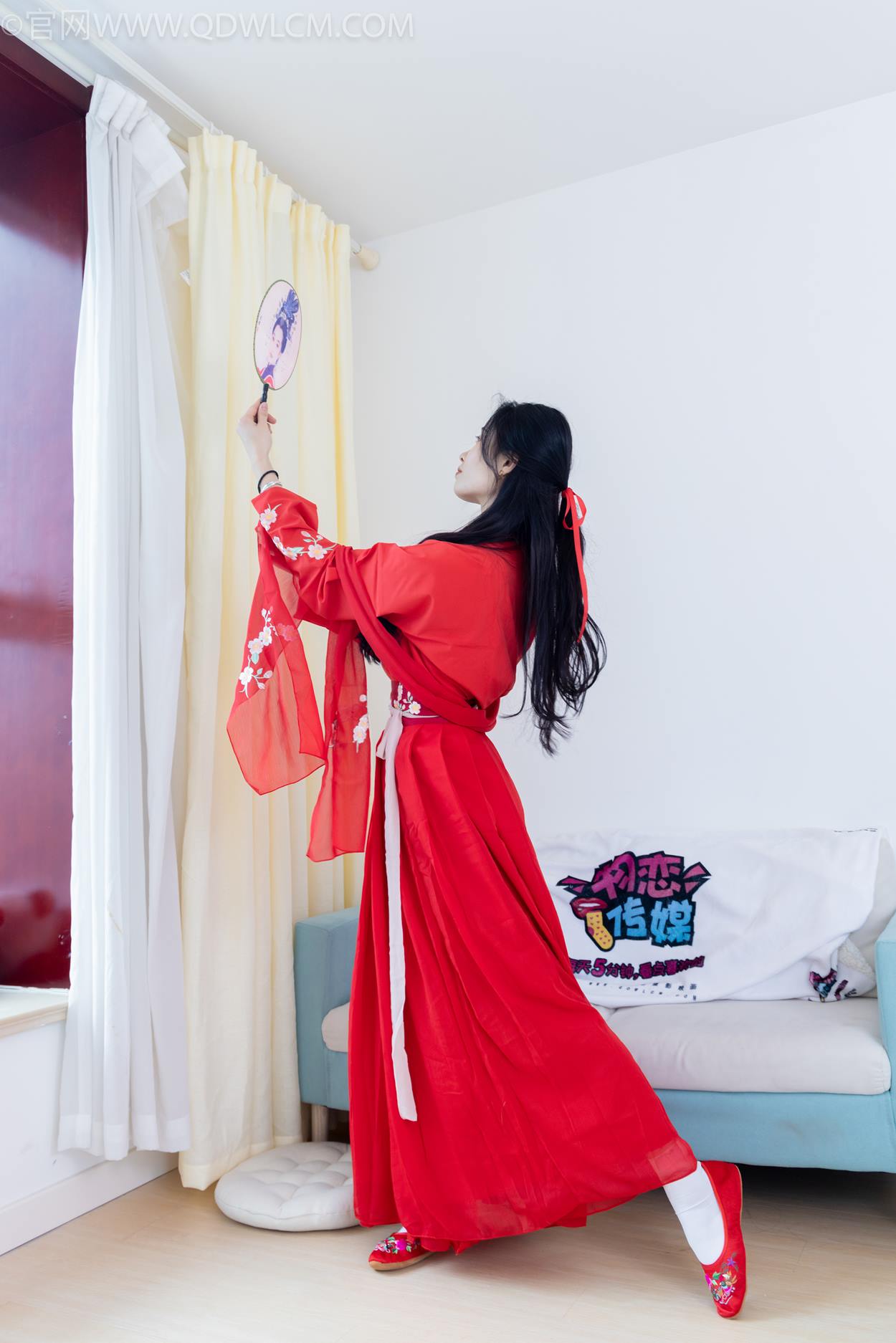 图片[3]-精选勿恋传媒 NO.2328 绒绒-汉服、布鞋、白棉袜、红色船袜[146P]-草丛看图