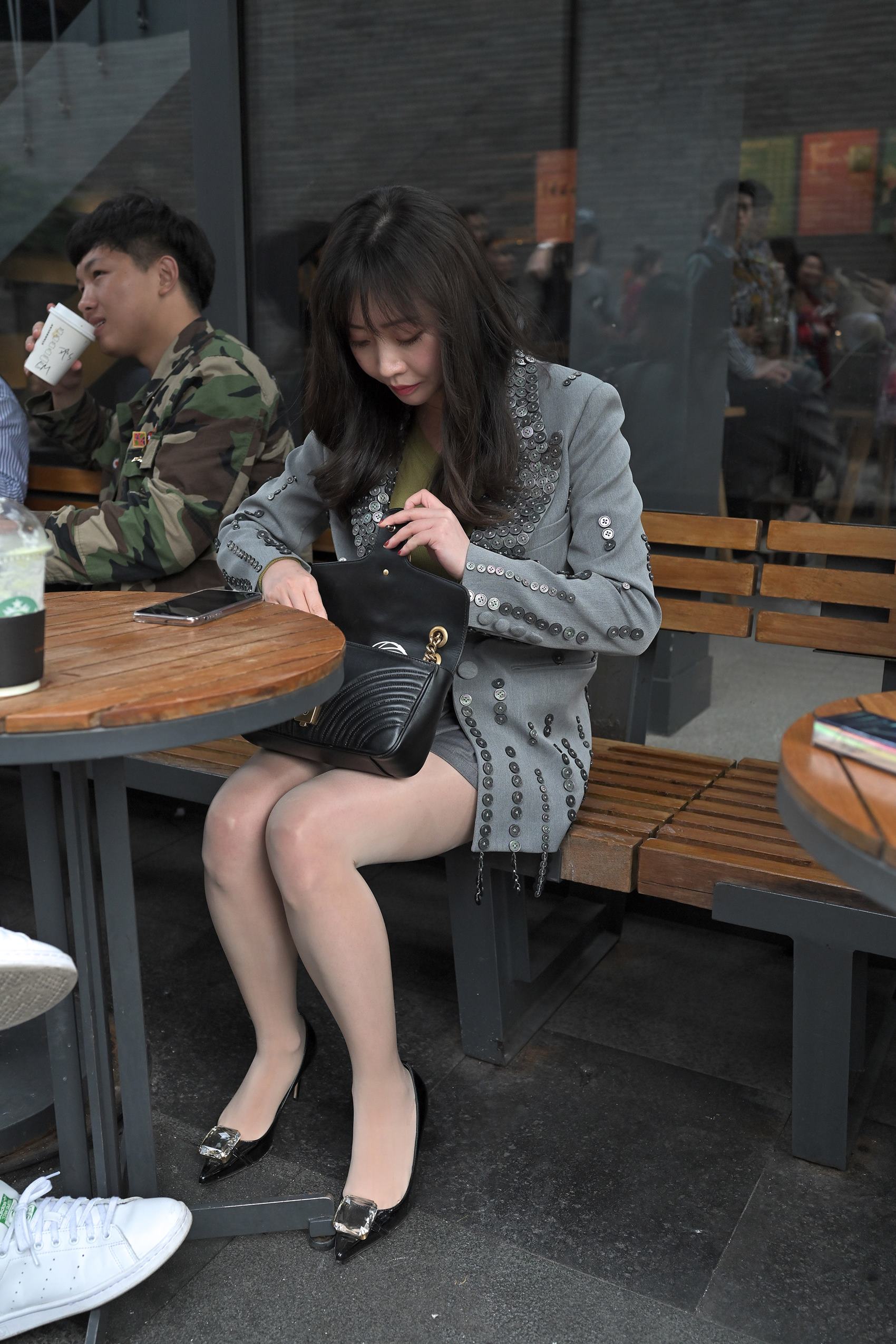 图片[3]-精选精选街拍作品 NO.1761 摄霸街拍作品 – 西装高跟百褶裙[40P]-草丛看图