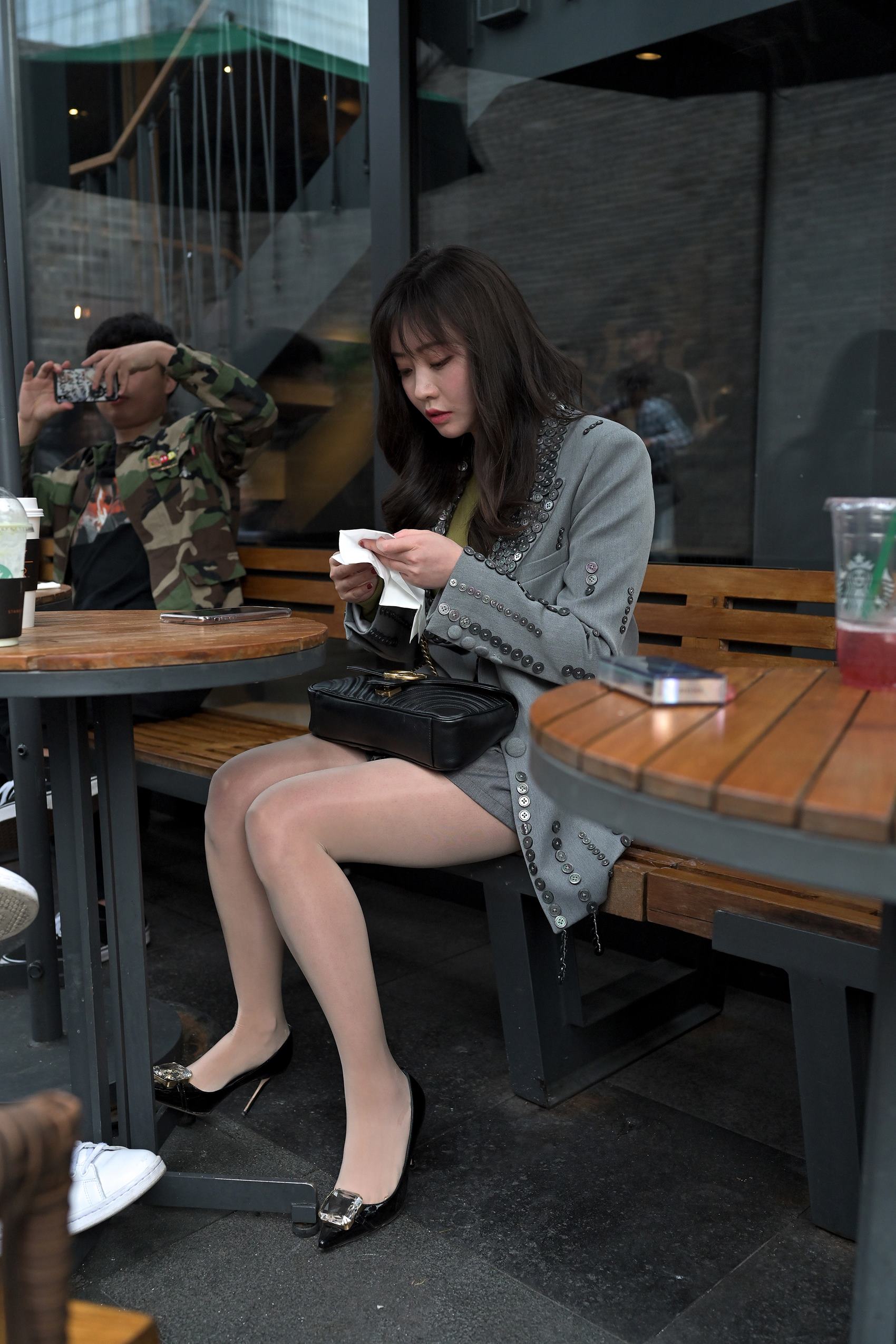 图片[4]-精选精选街拍作品 NO.1761 摄霸街拍作品 – 西装高跟百褶裙[40P]-草丛看图