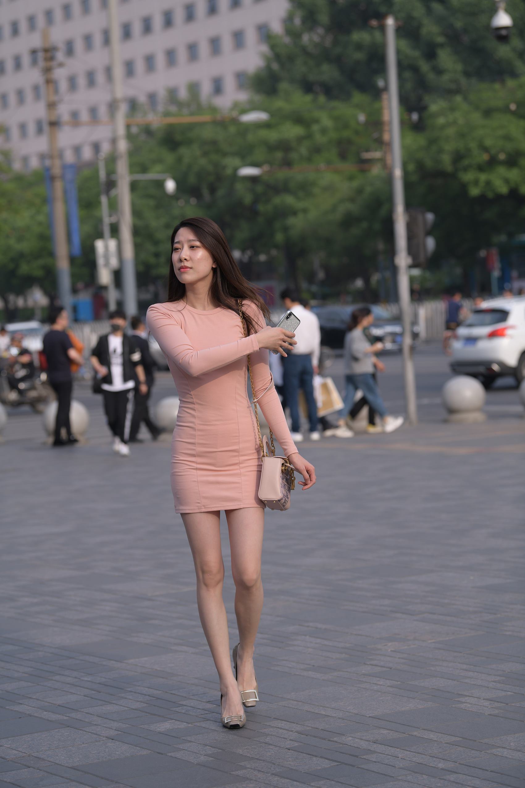 图片[7]-精选精选街拍作品 NO.1786 魂魂街拍作品 – 粉色仅身包臀[91P]-草丛看图