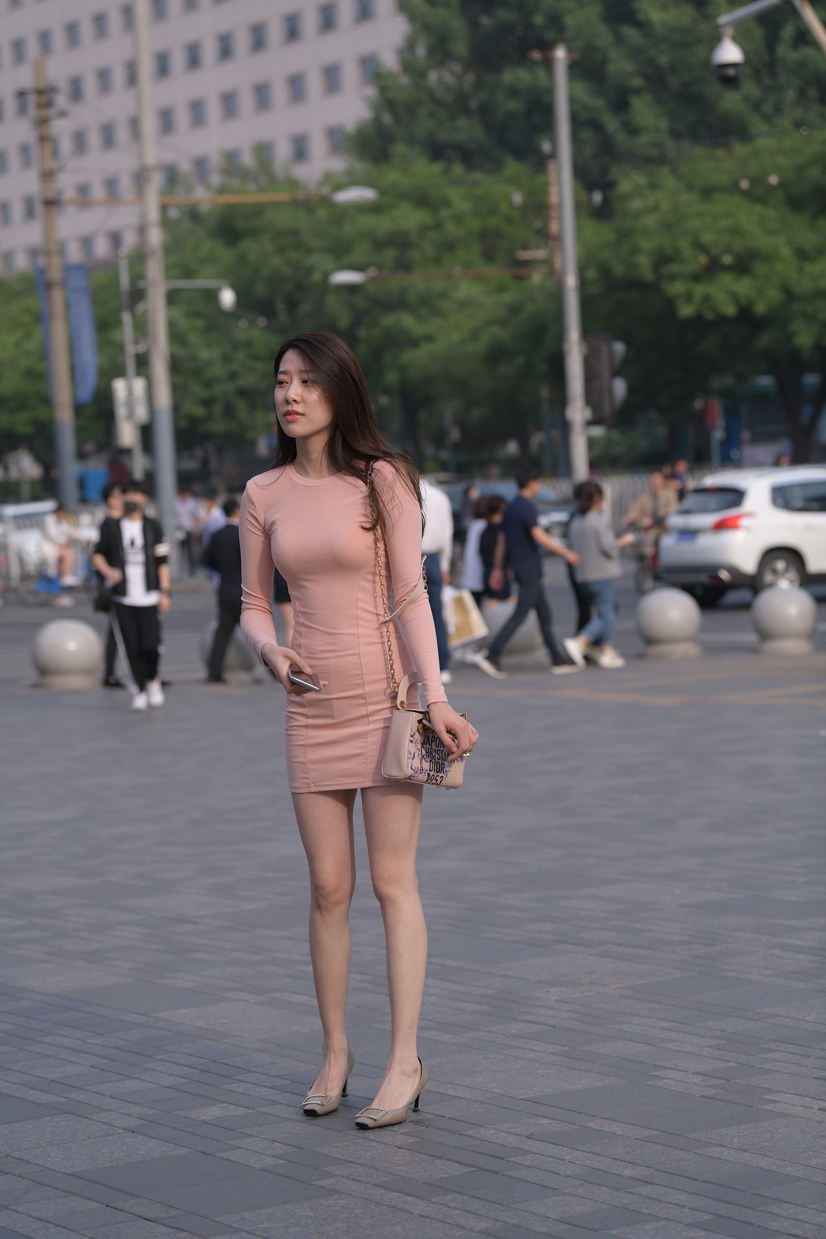 图片[8]-精选精选街拍作品 NO.1786 魂魂街拍作品 – 粉色仅身包臀[91P]-草丛看图